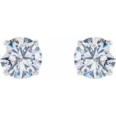 14K White 1 1/4 CTW Lab-Grown Diamond Earrings